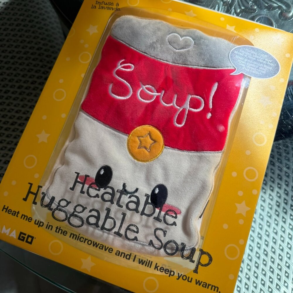 GAMAGO Soup Heating Pad & Pillow Huggable - Microwavable Heat Pad